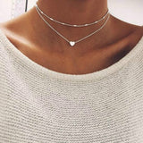 Love Heart Choker Necklace